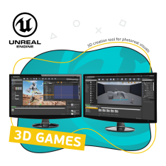 Unreal Engine 4. Игровой движок - КИБЕРшкола программирования для детей, компьютерные курсы для школьников, начинающих и подростков - KIBERone г. Лобня