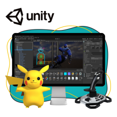 Мир игр на Unity 2D на популярном движке + AI-помощники - КИБЕРшкола программирования для детей, компьютерные курсы для школьников, начинающих и подростков - KIBERone г. Лобня