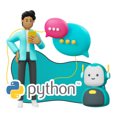 Умный чат-бот на Python - КИБЕРшкола программирования для детей, компьютерные курсы для школьников, начинающих и подростков - KIBERone г. Лобня